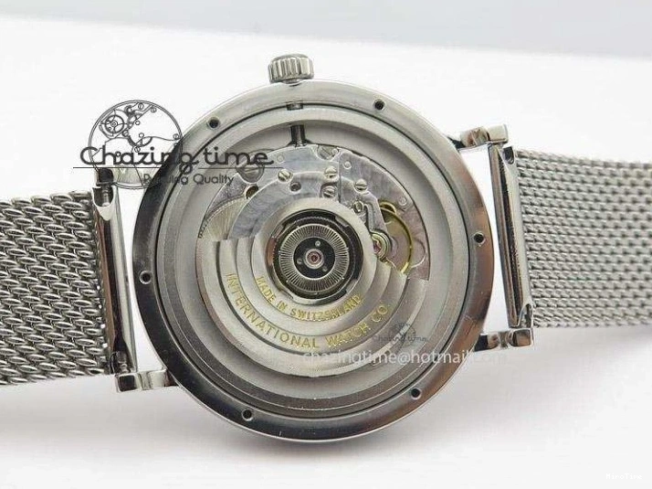 MIROTIME 0506 Portofino SCHAFFHAUSEN SS MKF 1:1 Best Edition Black Dial On Mesh Bracelet A Sporty 7342